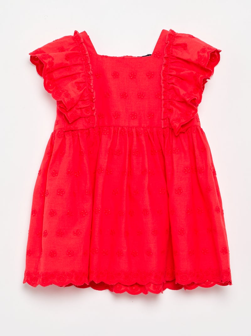 Ensemble 2 pièces - robe sans manches + culotte Rouge - Kiabi