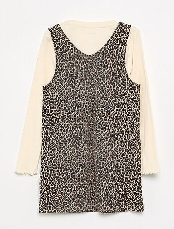Ensemble 2 pièces - Robe + T-shirt à manches longues