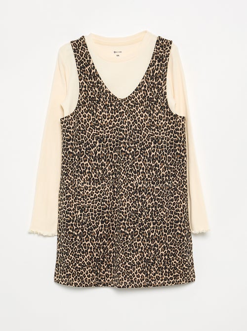 Ensemble 2 pièces - Robe + T-shirt à manches longues - Kiabi