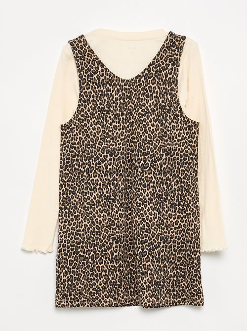 Ensemble 2 pièces - Robe + T-shirt à manches longues - Kiabi