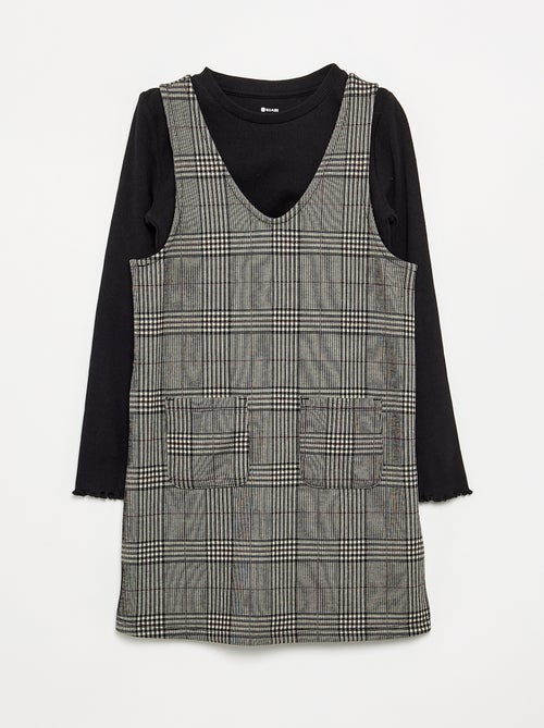 Ensemble 2 pièces - Robe + T-shirt à manches longues - Kiabi
