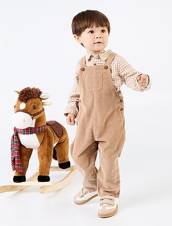 Ensemble 2 pièces - Salopette longue + Chemise à manches longues