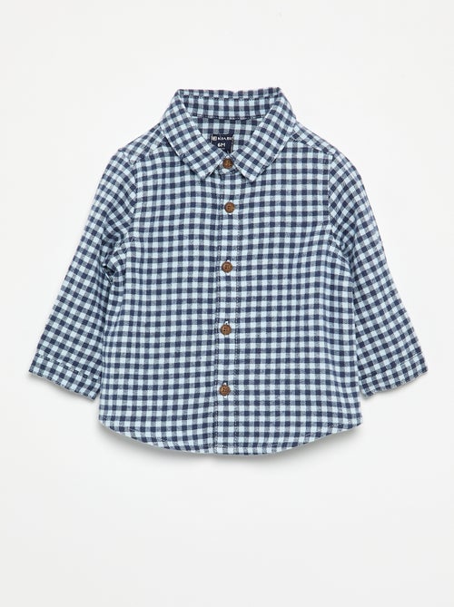 Ensemble 2 pièces - Salopette longue + Chemise à manches longues - Kiabi