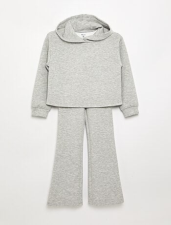 Ensemble 2 pièces - Sweat à capuche + legging flare