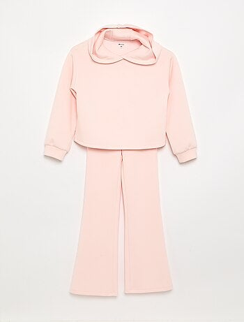 Ensemble 2 pièces - Sweat à capuche + legging flare