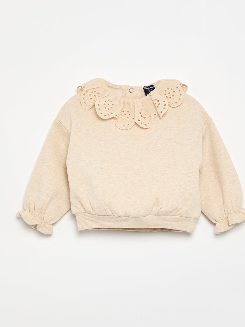 Ensemble 2 pièces - sweat + pantalon Beige - Kiabi