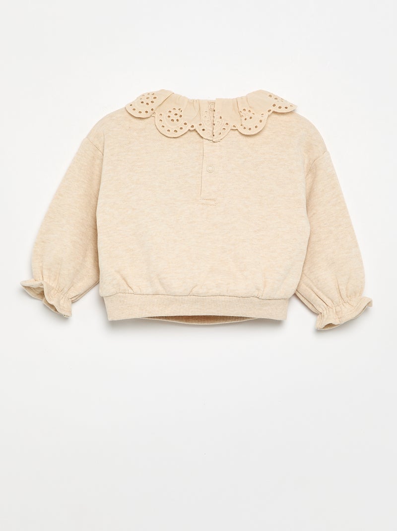 Ensemble 2 pièces - sweat + pantalon Beige - Kiabi