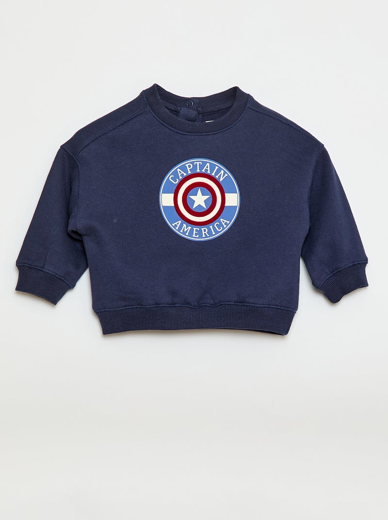 Ensemble 2 pièces - sweat + pantalon 'Captain America' Bleu - Kiabi