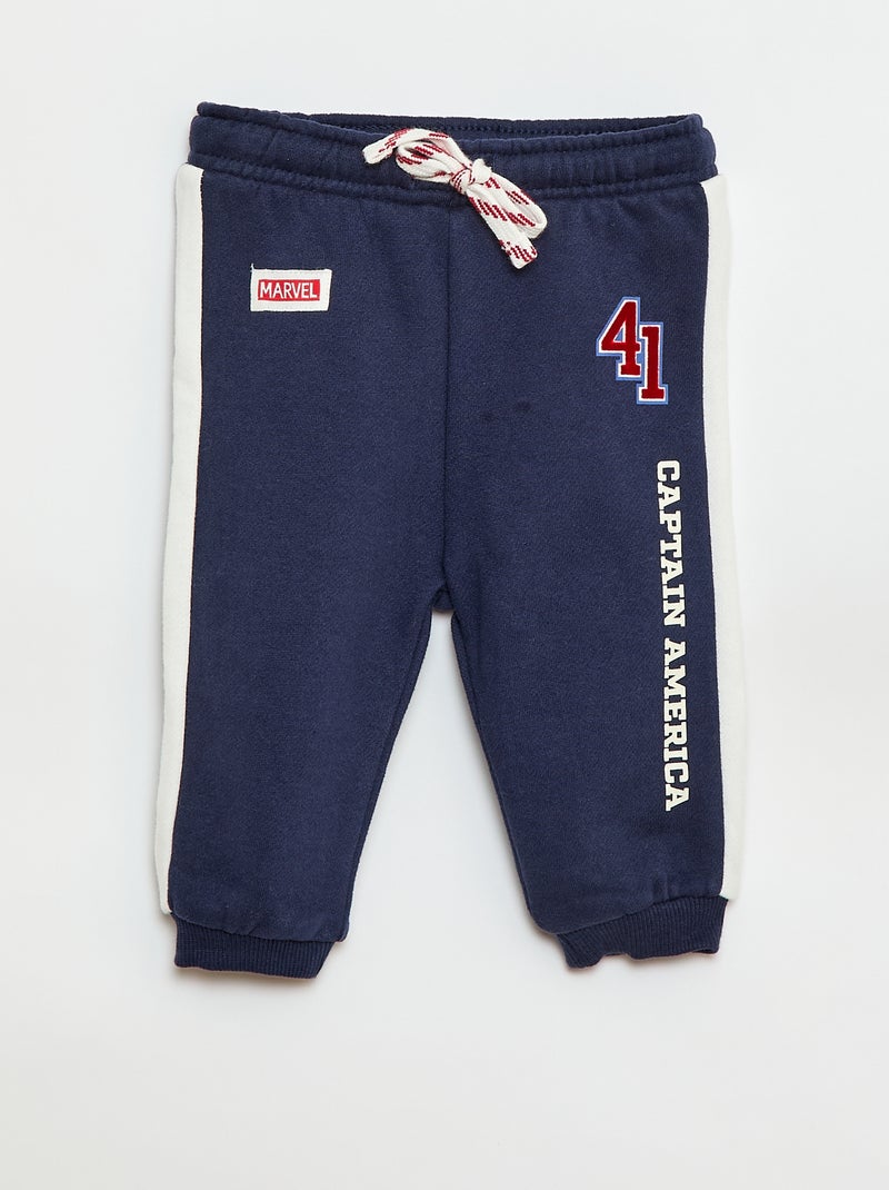 Ensemble 2 pièces - sweat + pantalon 'Captain America' Bleu - Kiabi
