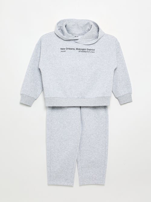 Ensemble 2 pièces - sweat + pantalon de jogging - Kiabi Ensemble 2 pièces - sweat + pantalon de jogging - Kiabi