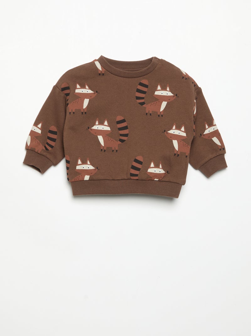 Ensemble 2 pièces - Sweat + pantalon de jogging Marron - Kiabi