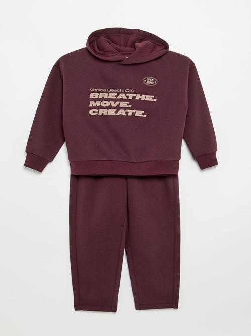 Ensemble 2 pièces - sweat + pantalon de jogging - Kiabi Ensemble 2 pièces - sweat + pantalon de jogging - Kiabi