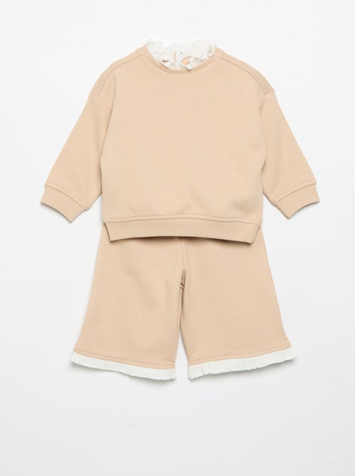Ensemble 2 pièces - Sweat + pantalon large - Kiabi