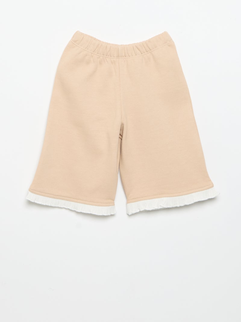 Ensemble 2 pièces - Sweat + pantalon large Beige - Kiabi