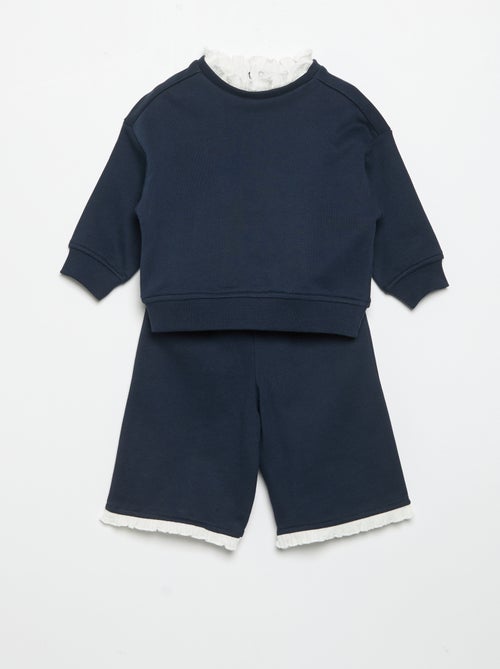 Ensemble 2 pièces - Sweat + pantalon large - Kiabi