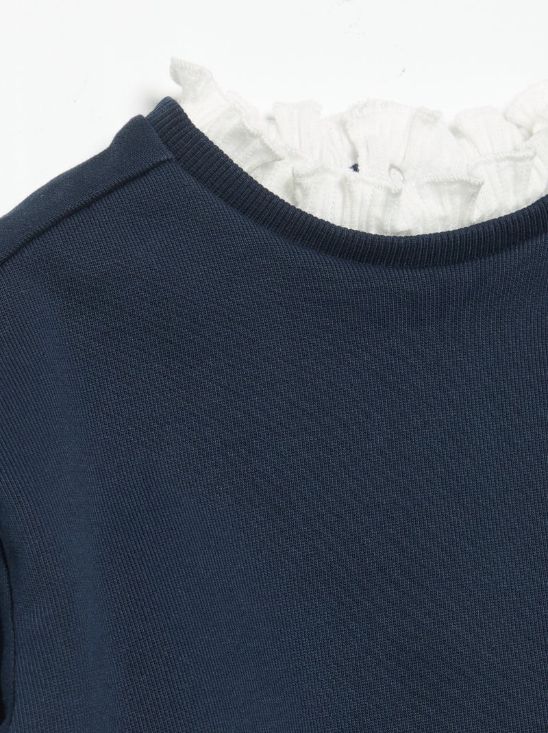 Ensemble 2 pièces - Sweat + pantalon large Bleu - Kiabi