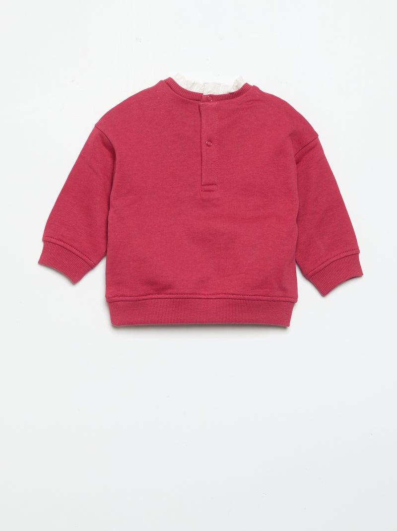 Ensemble 2 pièces - Sweat + pantalon large Rose - Kiabi