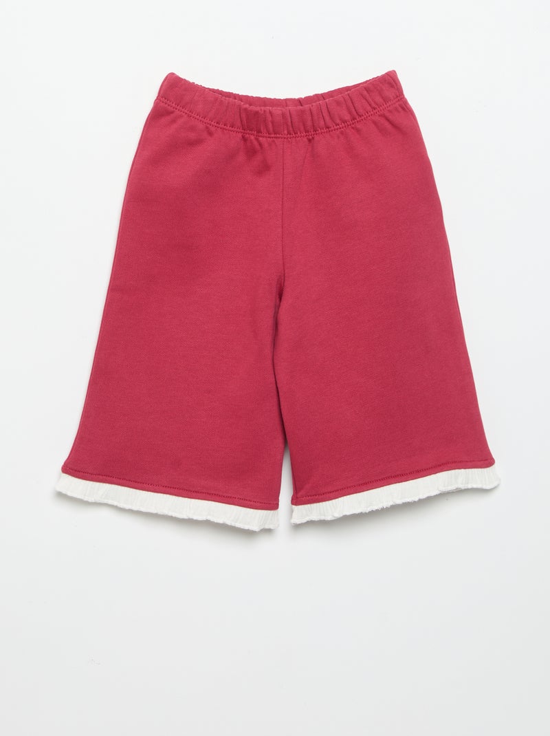 Ensemble 2 pièces - Sweat + pantalon large Rose - Kiabi
