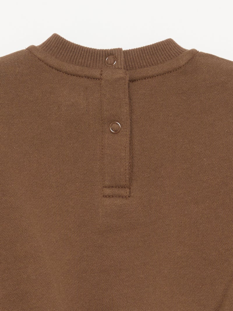 Ensemble 2 pièces - Sweat + pantalon Marron - Kiabi