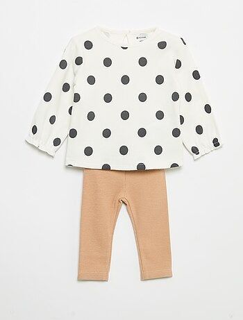 Ensemble 2 pièces - T-shirt à manches longues + legging