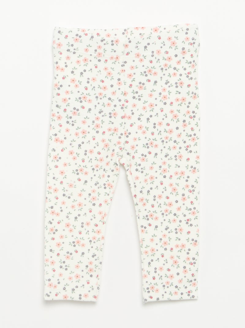 Ensemble 2 pièces - T-shirt à manches longues + legging Rose - Kiabi