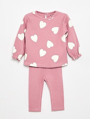Ensemble 2 pièces - T-shirt à manches longues + legging