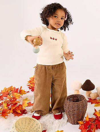 Ensemble 2 pièces - T-shirt + pantalon en velours
