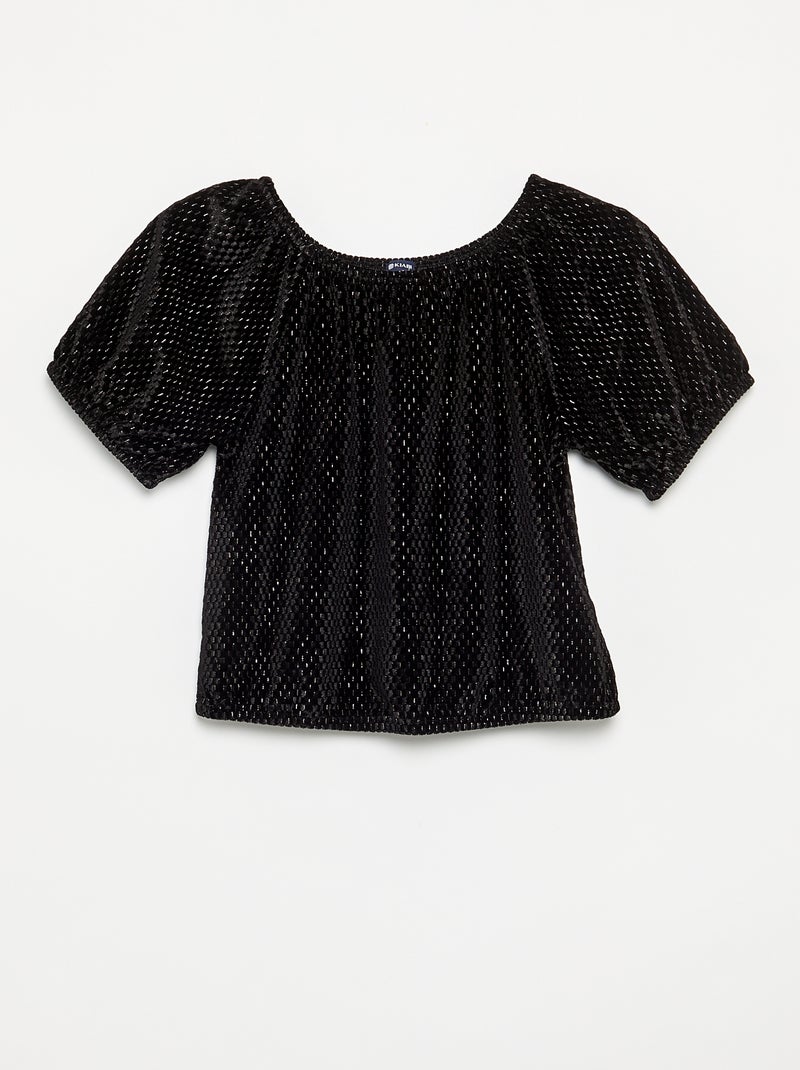 Ensemble 2 pièces - T-shirt + pantalon Noir - Kiabi