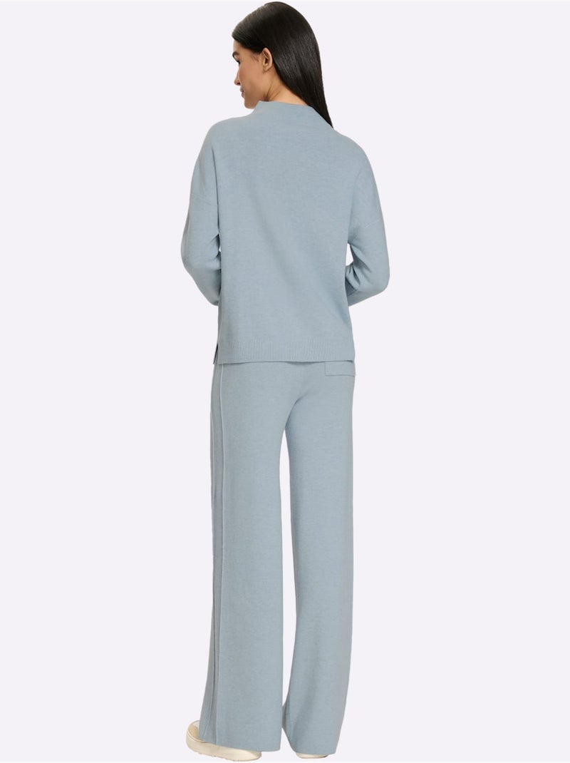 Ensemble 2 pièces - taille standard - helline Bleu Ecru - Kiabi