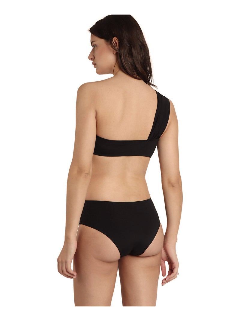 Ensemble 2 pièces bikini asymétrique préformé Cruise Noir - Kiabi