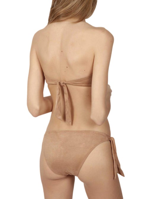 Ensemble 2 pièces bikini bandeau push-up Sand Desert - Kiabi