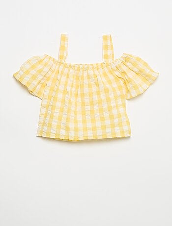 Ensemble 2 pièces blouse et short avec volants