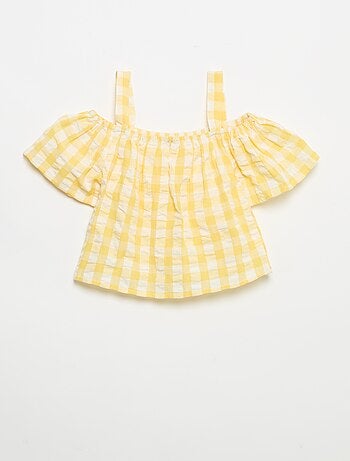 Ensemble 2 pièces blouse et short avec volants