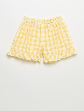 Ensemble 2 pièces blouse et short avec volants
