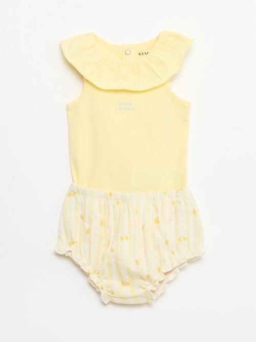 Ensemble 2 pièces body + culotte - Kiabi Ensemble 2 pièces body + culotte - Kiabi