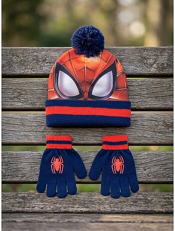 Ensemble 2 pièces bonnet spiderman marvel garçon