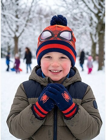 Ensemble 2 pièces bonnet spiderman marvel garçon