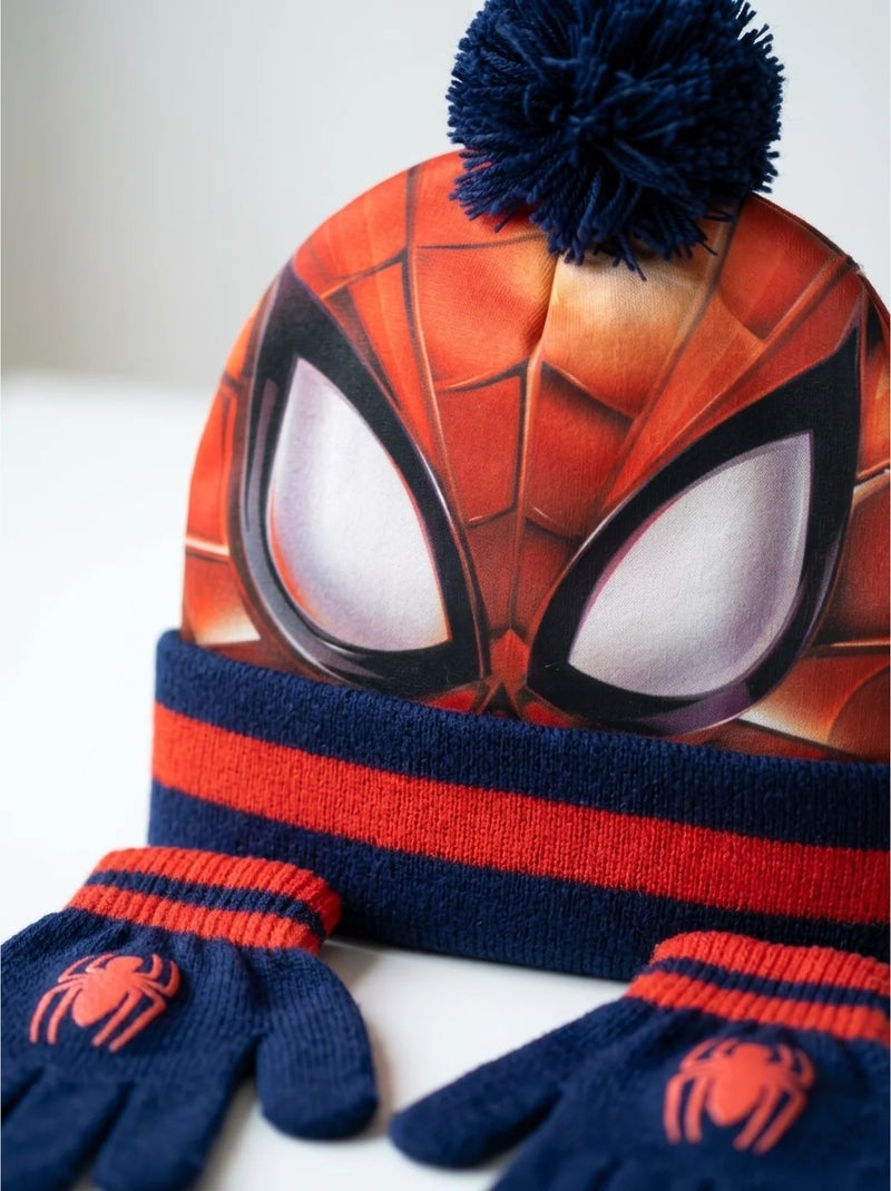 Ensemble 2 pièces bonnet spiderman marvel garçon Multicolore - Kiabi