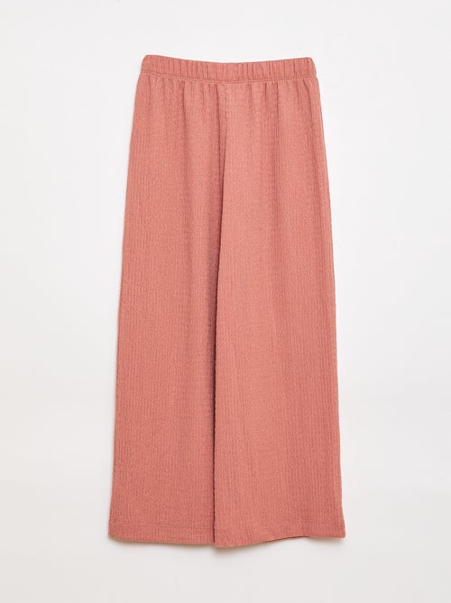 Ensemble 2 pièces chemise + pantalon large - Kiabi