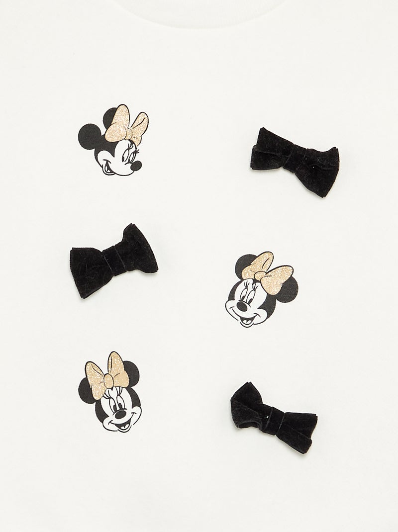Ensemble 2 pièces 'Disney' 'Minnie' -  Sweat + legging Blanc - Kiabi