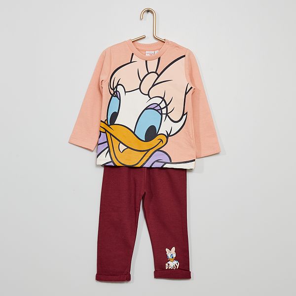 Ensemble 2 Pieces Disney Bebe Fille Rose Kiabi 16 00