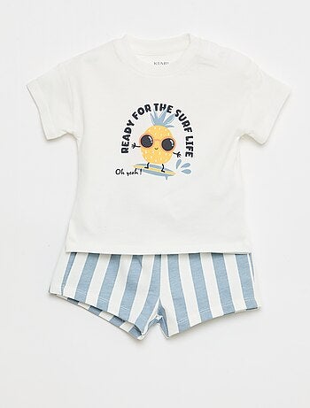 Ensemble 2 pièces en coton T-shirt + short