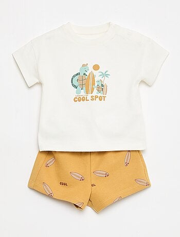 Ensemble 2 pièces en coton T-shirt + short