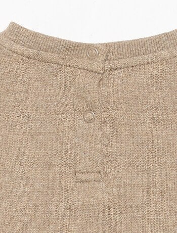 Ensemble 2 pièces en maille côtelée - Sweat + pantalon