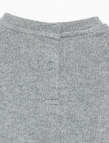 Ensemble 2 pièces en maille côtelée - Sweat + pantalon