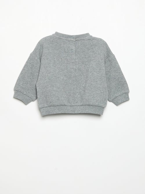 Ensemble 2 pièces en maille côtelée - Sweat + pantalon - Kiabi Ensemble 2 pièces en maille côtelée - Sweat + pantalon - Kiabi