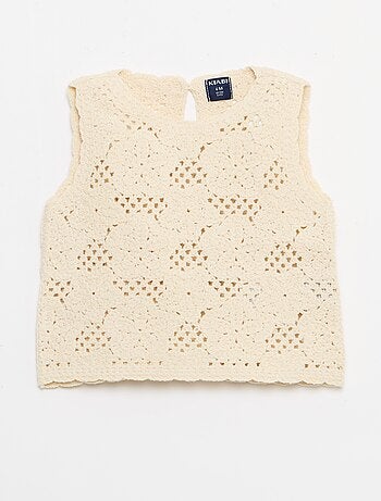 Ensemble 2 pièces en maille crochet - top + short