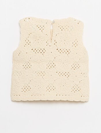 Ensemble 2 pièces en maille crochet - top + short