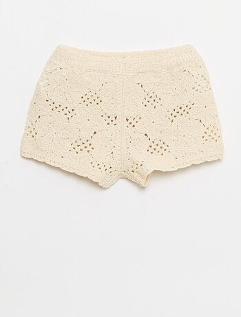 Ensemble 2 pièces en maille crochet - top + short