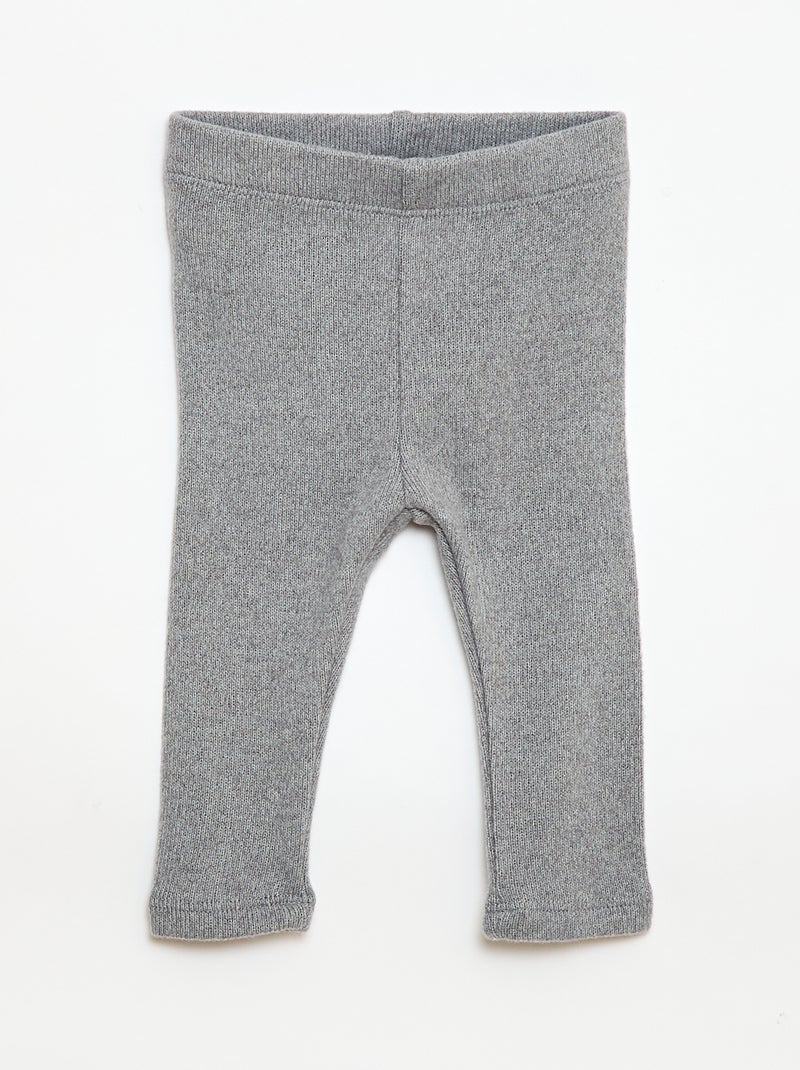 Ensemble 2 pièces en maille doudou Gris - Kiabi
